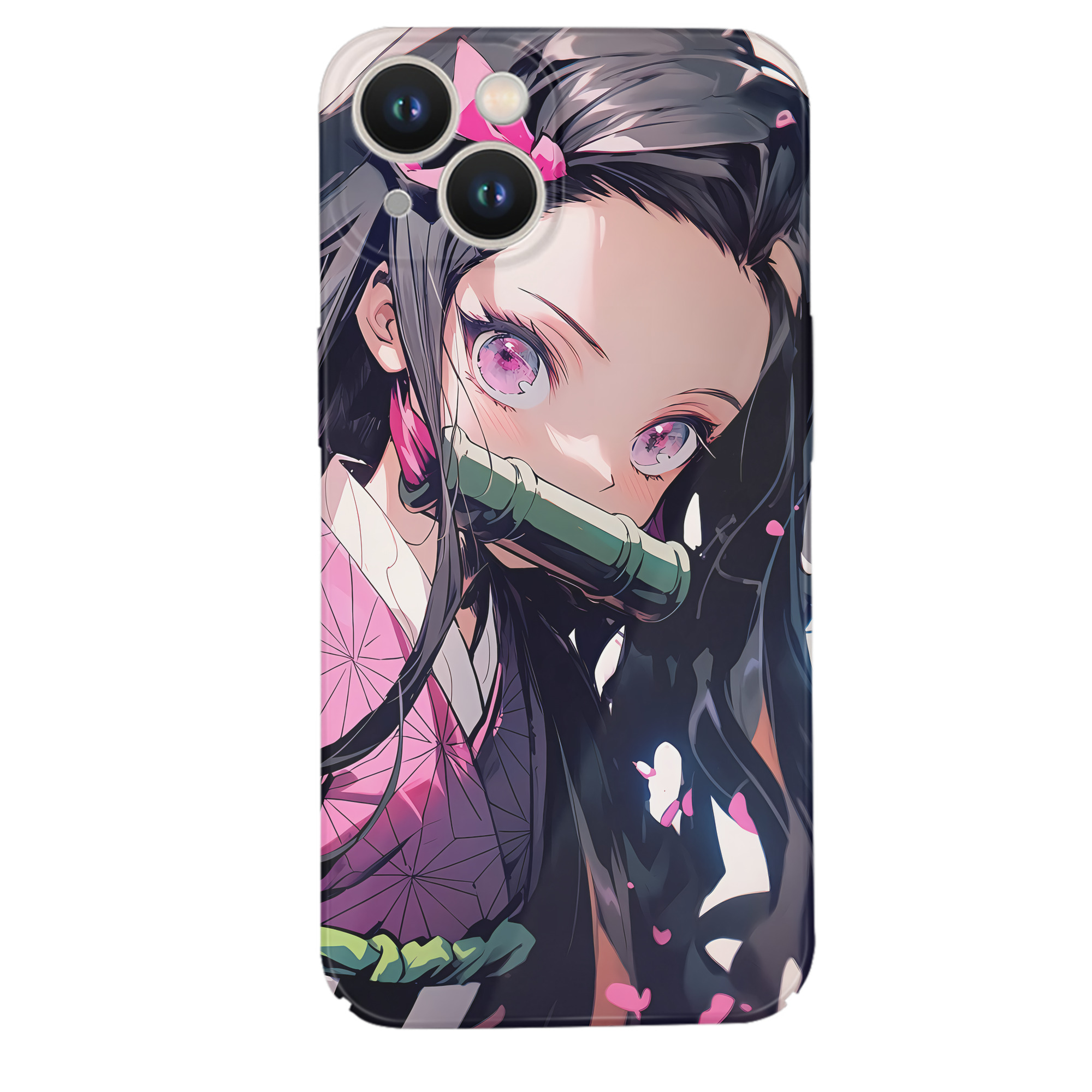 （画像用） 鬼滅の刃（きめつのやいば）竈門 禰󠄀豆子／かまど ねずこ Kamado Nezuko 【iPhone 14シリーズ対応】ハードケース